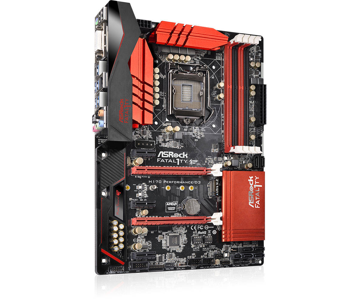 Asrock Fatal1ty H170 Performance/D3 - Motherboard Specifications